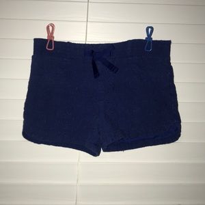 Girls blue floral shorts